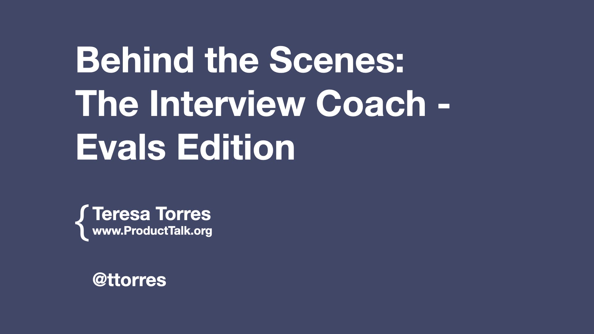 How I Designed & Implemented Evals for Product Talk’s Interview Coach