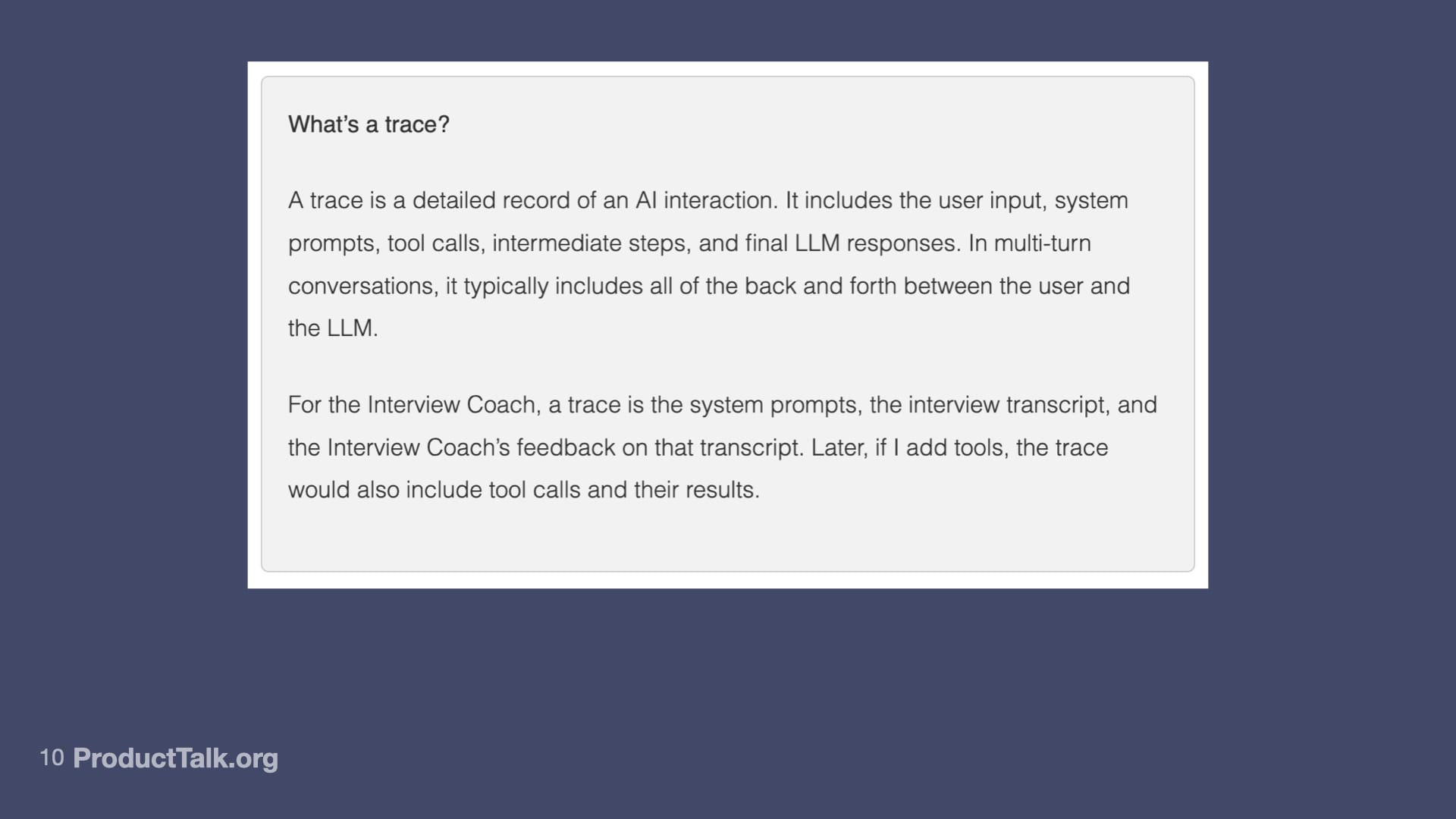 How I Designed & Implemented Evals for Product Talk’s Interview Coach