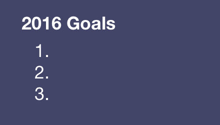 Goals
