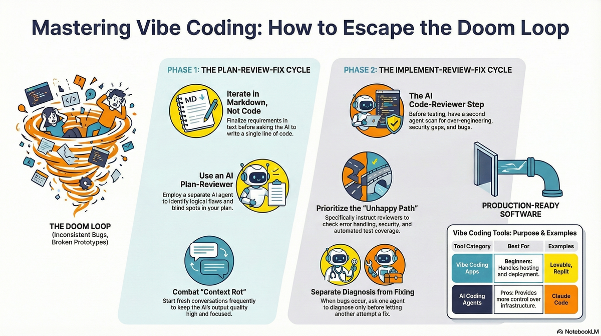 Vibe Coding Best Practices: Avoid the Doom Loop with Planning and Code Reviews